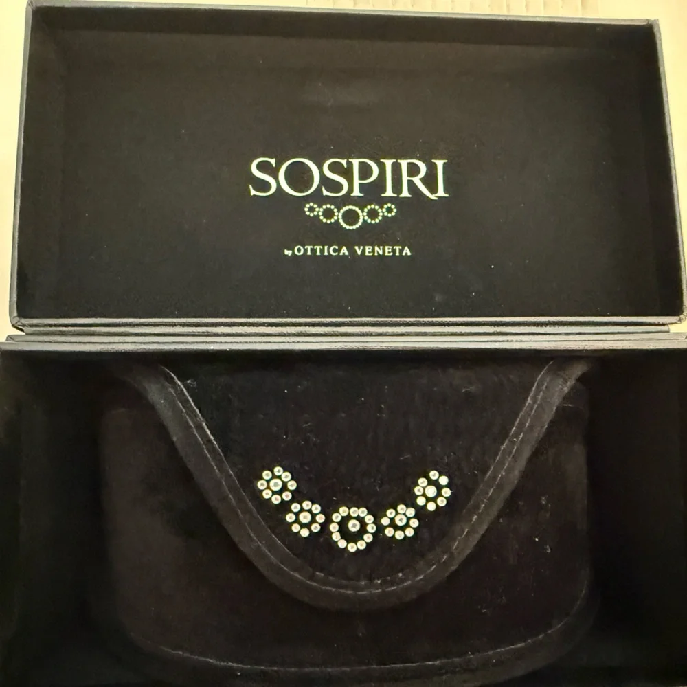Sospiri Rocio Black Women’s Sunglasses With Clear Swarovski Crystals - Picture 7 of 7